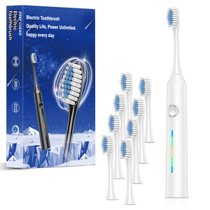 Brosse à dents électrique rechargeable 10000~19999 tr/min avec poils doux, 4 têtes de brosse de rechange - Product Image 4