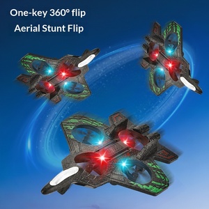 Avión de Espuma EVA Transfronterizo, Quadcopter de Control Remoto, Avión de Combate Resistente a Golpes, Acrobacias Aéreas, Luces, Recargable, para Niños - Product Image 1