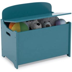Coffres-jouets en bois pour enfants, boîte de rangement, caisse de jeux, couleur unie - Product Image 6