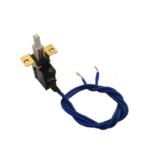 Interruptor de encendido SW-3-2 de 2 pines con orificio para luz, interruptor de tecla recto autoblocante, interruptor de campana extractora con resorte exterior - Product Image 4