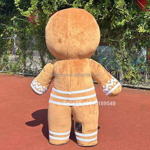 Funtoys inflable personalizado pan de jengibre Gingersnap hombre mascota disfraz Navidad Cosplay Mascotte Halloween para adultos 2/2.6m - Product Image 6