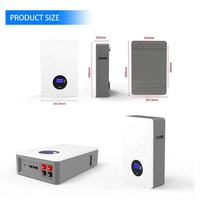 Batterie de stockage d'énergie solaire domestique LiFePO4 48V 314Ah 15-30KWh, murale, empilable, hybride réseau/hors réseau, IP65, 5-10kW