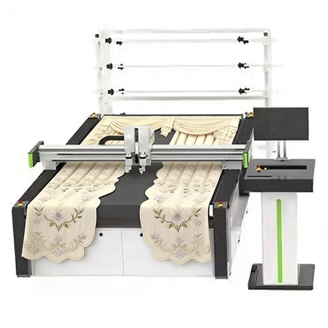 Low Price CNC Curtains Cutting Machine for Roller Blinds Zebra Blinds Blackout Fabric PVC Shade Window Curtains Home Textiles