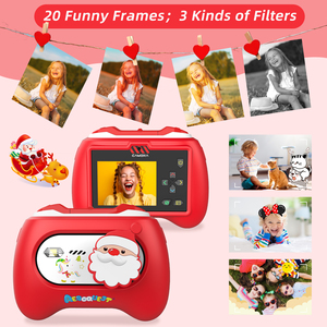 Cámara HD con Temática de Santa Claus para Niños, Grabación de Video 1080P y Fotos Creativas para Jóvenes Fotógrafos, Incluye Tarjeta SD - Product Image 6