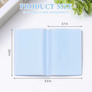 Porte-cartes <span class=keywords><strong>de</strong></span> crédit minimaliste en PVC grand format, protège-cartes premium avec 20 emplacements, accès facile, porte-cartes <span class=keywords><strong>de</strong></span> visite - Product Image 2