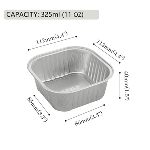 Moldes para Mini Pasteles <span class=keywords><strong>de</strong></span> 11 oz con Tapa, Lisos, <span class=keywords><strong>de</strong></span> Aluminio, para Navidad, Contenedor <span class=keywords><strong>de</strong></span> Comida para Mascotas, para Comidas Frescas para Mascotas, Venta al por Mayor - Product Image 2