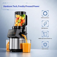 Huishoudelijke koude pers verticale schroefstang type grote invoeropening voor hele vruchten mechanische touchscreen optionele slowjuicer