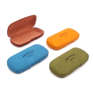 Biểu tượng tùy chỉnh kính mát sang trọng trường hợp hình chữ nhật PU Da kính hộp với kim loại vỏ sò thời trang Kính mắt bao bì - Product Image 6