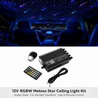 Lampe d'ambiance intérieure LED pour voiture, effet ciel étoilé, pour modification automobile