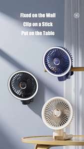 <span class=keywords><strong>พัดลม</strong></span>ขนาดเล็กแบบพับ<span class=keywords><strong>ได้</strong></span>พร้อมไฟ LED ชาร์จไฟได้สำหรับใช้ในบ้านรถเต็นท์กลางแจ้ง RV คลิปมินิแบบสั่นได้ - Product Image 3