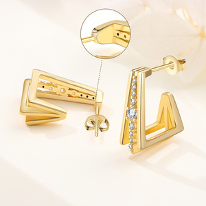 Nuevos pendientes multicapa con patrones retro, pendientes de moda originales y de nicho, una opción de regalo creativa. - Product Image 4