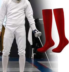 Bonne qualité coton blanc absorber la sueur genou haute <span class=keywords><strong>chaussettes</strong></span> athlétiques soutien confortable <span class=keywords><strong>chaussettes</strong></span> d'<span class=keywords><strong>escrime</strong></span> pour feuille Epee - Product Image 4