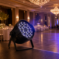 Projecteur LED RGBW 4-en-1 en gros, mélange de couleurs chaudes et froides, luminaire fin pour mariages, pistes de danse, églises, théâtres et événements