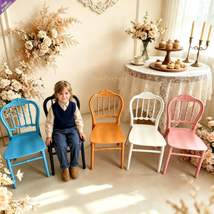 Mini chaise couronne en résine plastique transparente personnalisée pour fête d'anniversaire d'enfants, photomaton et décoration de mariage - Product Image 4