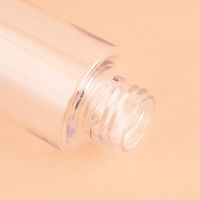 Flacon pulvérisateur en plastique transparent personnalisé en gros, 120 ml, emballage cosmétique vide, pulvérisateur à pompe pour parfum, shampoing, lotion, noir