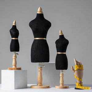 Venta al por mayor modista ajustable 1/2 1/3 1/4 maniquí femenino de medio cuerpo mini MANIQUÍ PARA modista de sastre - Product Image 6