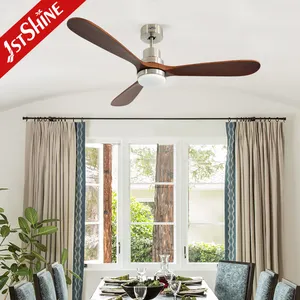 1stshine Ceiling Fan Modern Decorative Wood Ceiling Fans With Light For Bedroom