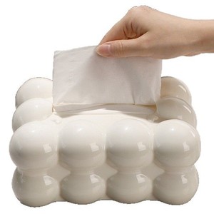 Caja de Papel Higiénico Creativa con Diseño de Nube de Burbujas, con Resorte de Elevación Automático Integrado, Caja de Papel de Alta Gama para Sala de Estar - Product Image 1