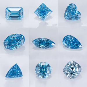 Diamantes Cultivados en Laboratorio Azules de Corte Radiante, Color Vívido, Claridad VVS2, 1ct 2ct, Certificados por IGI para Joyería Paxima - Product Image 3