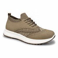 Chaussures Homme Baskets Brogue Flyknit Bout Wingtip Perforé Lacets Slip On Plateforme Légère Rembourrée Décontractée