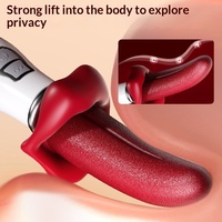Tragbarer Zungenvibrator mit Schwingfunktion, weiches Sexspielzeug für Erwachsene – USB-wiederaufladbar, IPX7 wasserdicht, 10 Frequenzen