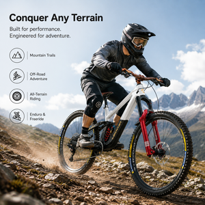 Bicicleta de Montaña Profesional de Fibra de Carbono para Descenso con Suspensión Completa, Horquilla Rockshox, Neumáticos DH, Frenos Hidráulicos TRP, Todoterreno - Product Image 2