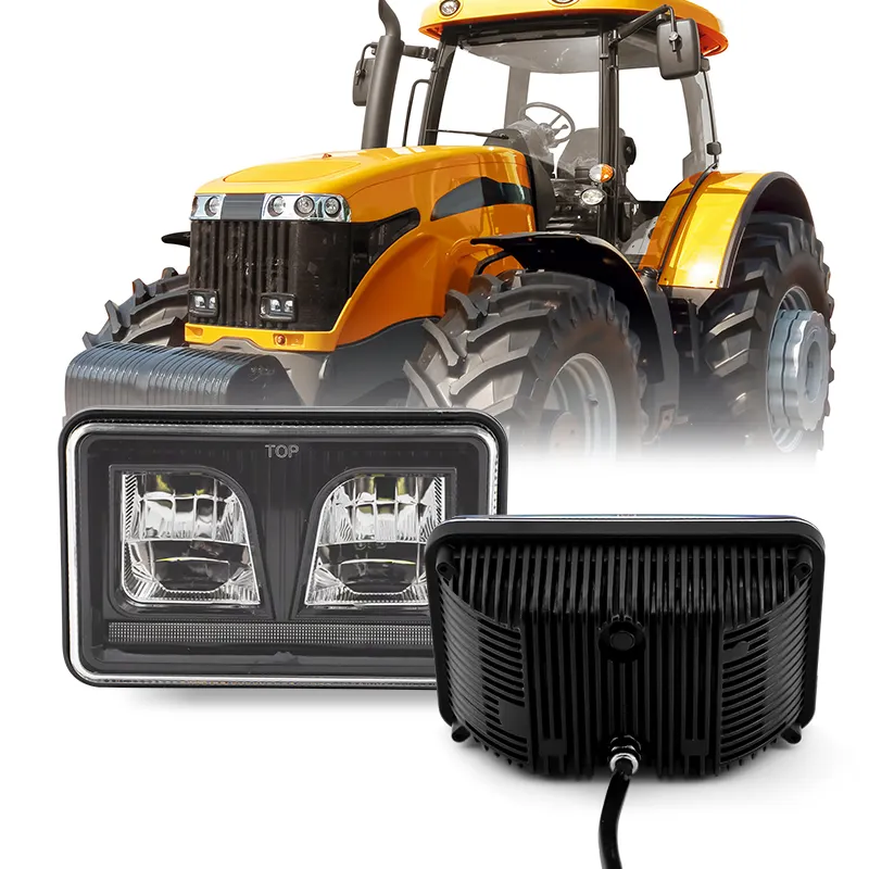 CLSPR 25 4*6 pouces Rectangle phare LED feux de croisement 4X4 accessoires d'éclairage de véhicule pour camions Kenworth