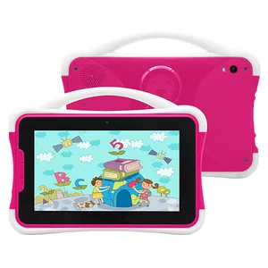 Tablet belajar 7 inci dengan Sim Iwawa, perangkat lunak Ram 16GB Tablet pendidikan anak Android untuk anak-anak