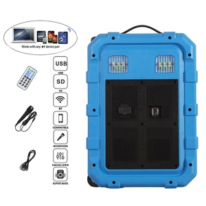 防水1200W 10 "Woofer PoweredカラオケTWSラウドスピーカー + LED照明 + マイク + バッテリービッグパワーWoofer Bocina Parlante - Product Image 3