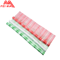 Nappe de table jetable en plastique blanc transparent à rayures pour restaurants et usage domestique