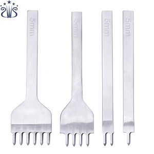 ชุดเครื่องมือเจาะหนัง 4 ชิ้น ขนาด 3/4/5/6 มม. สำหรับงาน DIY  ขนาด 1/2/4/6 นิ้ว  ชุดสิ่วเจาะหนัง  เครื่องมือเย็บหนัง - Product Image 5