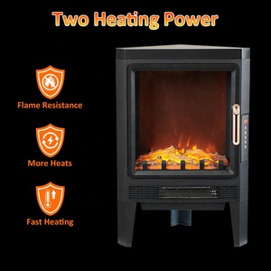 JJPRO Greenfly, superventas, calefacción rápida, chimenea portátil montada en la pared, soporte de TV, luz LED, efecto de llama, calentador de chimenea eléctrico - Product Image 3