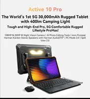 Tablettes robustes Blackview Active 10 Pro 5G 11 pouces Écran FHD+ 12 Go 256 Go/512 Go Android 14 Batterie 30000 mAh Appareil photo 108 MP MTK 7300