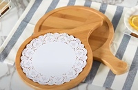 Napperons en papier dentelle de haute qualité, populaires, résistants à la graisse, jetables, de qualité alimentaire