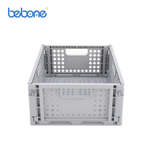 Mini có thể gập lại lưu trữ giỏ kết hợp rỗng hộp nhựa cho văn phòng phẩm đồ lặt vặt thực phẩm tổ chức giỏ container - Product Image 2