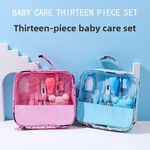 Kit de soin des ongles en tissu peluche 13 pièces pour bébés, nouveau-nés 0-3 ans, outil anti-pincement pour <span class=keywords><strong>la</strong></span> coupe des cuticules, rangement sûr et hygiénique, tête solide - Product Image 2