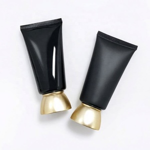 Wholesale 100ml Shiny Brown Clear <b>Plastic</b> Lotion Squeeze <b>Tube</b> With Flip Top Lid <b>Tube</b> Cosmetique - Product Image 6