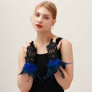 Op maat gemaakte veren kant luxe cosplay kostuumset polsband Halloween optredens - Dames op maat gemaakte kleur/maat comfortabel privé - Product Image 5