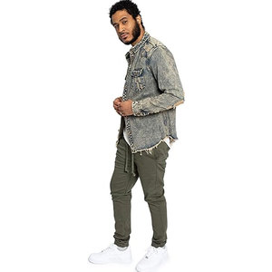 Custom <b>Men</b> Clothing Fashion <b>Denim</b> Distressed <b>Jacket</b> <b>for</b> <b>Men</b> Stylish Coats Zip up <b>Jacket</b> With Back Printing Unisex <b>Denim</b> <b>Jacket</b>. - Product Image 5