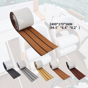 EVA Boat <b>Decking</b> 2400x170x5mm Anti Slip Wood Grain PVC Flooring For Yacht Boat Interior Customizable Size - Product Image 1