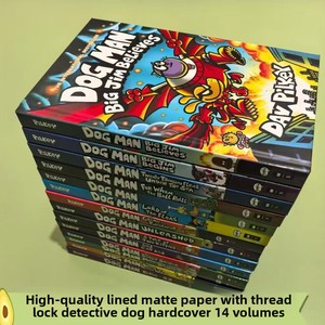 Dog Man Deluxe Edition 14 volumes, Dog Man Cat Kid Deluxe Edition 19 derniers volumes - Bandes dessinées anglaises en couleur pour enfants - Product Image 1