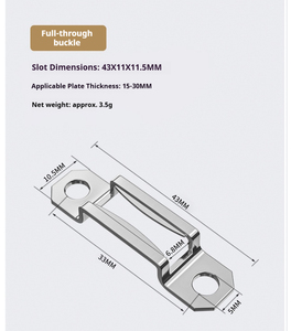 Conector de Muebles de Acero Inoxidable Dos en Uno para Oficina, de Venta Directa de Fábrica, Montaje Rápido, Oculto, para <span class=keywords><strong>Carpintero</strong></span> - Product Image 3