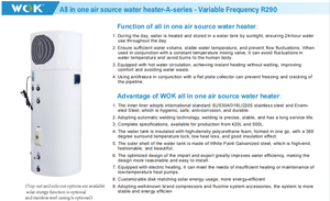 Pompe à chaleur air-<span class=keywords><strong>eau</strong></span> monobloc R290 très vendue - Système d'<span class=keywords><strong>eau</strong></span> chaude sanitaire tout-en-un - Product Image 5