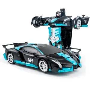 New pop Children'S Electric rc cars Toy One-button deformation remote control robot cars divertenti giocattoli per auto telecomandati per bambini