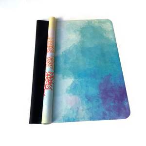 Tapis de yoga de voyage en daim antidérapant, tapis de fitness polyvalent avec surface anti-déchirure haute densité - Product Image 1