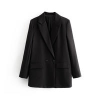 KAR&OT ZA ZA Koleksi Baru Wanita Musim Semi 2026: 21 Warna, Blazer Lengan Panjang Bergaya Double-Breasted 2753222 27372