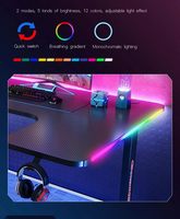 Bureau de jeu en L robuste pour ordinateur, grande table de jeu avec support moniteur – Vente en gros