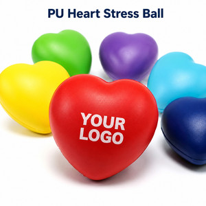 Pelota Antiestrés de Espuma Suave con Logotipo Personalizado en Forma de Corazón, Juguete para Aliviar el Estrés, Regalo Promocional para Eventos Médicos, Benéficos o Empresariales - Product Image 1