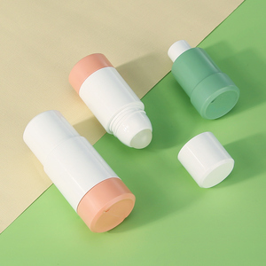Plastic refillable roll on bottle with replaceable inner bottle for essential oil deodorant packaging