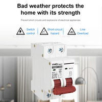 Disjoncteur photovoltaïque Yuanhuang DC1000V YHB1-63Z 1p/2p/3p/4p DC500V DC interrupteur d'air 63A DC disjoncteur 4p